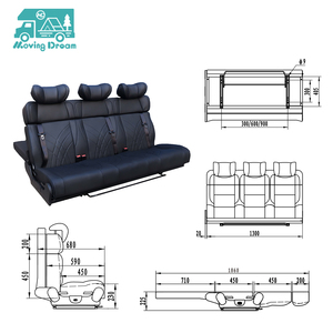 JDA Siège de voiture RV à 3 volets au <span class=keywords><strong>lit</strong></span> pour MPV RV Campervan Van Motorhome Caravan Bed Seating - Product Image 3