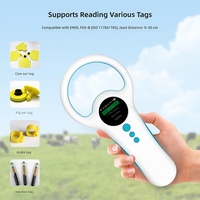 Lector de Etiquetas para Animales OEMODM, Escáner de Microchip RFID para Mascotas, Frecuencia de 134.2KHz y 125KHz, FDX B EMID, USB 2.4G, 800 Registros, Pantalla TFT de 1.44
