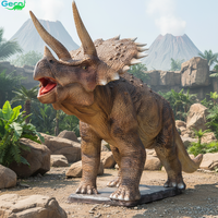 Parc à thème des dinosaures, grand dinosaure animatronique réaliste de grande taille pour l'exposition