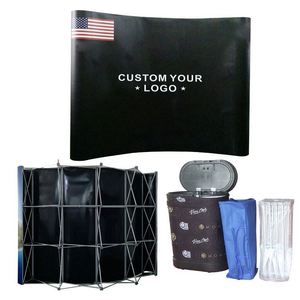 Act Fast Show Backdrop Fabric - Muro de fondo personalizado, recto y curvo, tipo pop-up - Product Image 1
