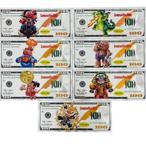 18 Model Tempat Sampah GARBAGE PAIL KIDS Uang Kertas Anime Amerika Berlapis Emas 24K untuk Hadiah - Product Image 2