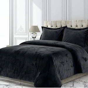 Ensemble de literie en velours sur mesure pour <span class=keywords><strong>lit</strong></span> king size, housse de couette d'hiver en gros - Product Image 2
