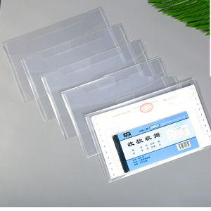 Tampon transparent et sac de rangement de matrices PP <span class=keywords><strong>A5</strong></span> sac de facture de reçu matériaux sac de rangement de fichiers poches refermable <span class=keywords><strong>enveloppe</strong></span> découpée à l'emporte-pièce - Product Image 4
