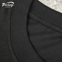 T-shirt pour homme personnalisé par PEERAGE, imprimé à l'écran avec des strass, coupe carrée, 250 g/m², 100 % coton lourd, coupe classique
