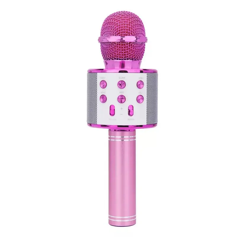 <span class=keywords><strong>Mikrofon</strong></span> Genggam Portabel Karaoke Anak Kecil dengan WS-858 Efek Ktv