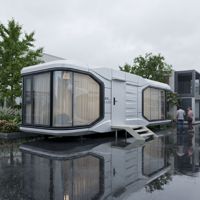 Maisonnette personnalisable, maison capsule, maison préfabriquée moderne, maison modulaire pour jardin, ADU, pod de glamping, villa, maisonnette d'appoint
