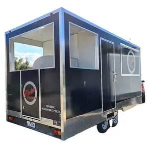 Street Sale Snacks Mall Small Mobile Kitchen Fast Food Truck Outdoor Kiosk Pizza Oven Trailer
