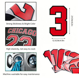 Letras y Números Termoadhesivos para Camisetas Deportivas, Embalaje Personalizado, Logotipo, Película DTF, Vinilo, Otros Accesorios de Ropa - Product Image 3
