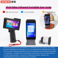 Nueva pequeña máquina de codificación automática, impresora de inyección de tinta de código de barras invisible infrarroja antifalsificación para proteger los códigos de producto, productos de cadena