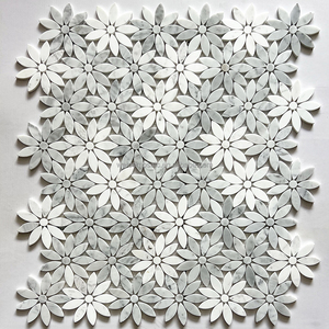 <span class=keywords><strong>Mosaico</strong></span> in Marmo con Design Moderno <span class=keywords><strong>a</strong></span> Margherita, <span class=keywords><strong>Mosaico</strong></span> in Marmo Misto, Mosaici in Marmo Waterjet per Bagno, Cucina, Hotel, Progetti Villa - Product Image 1