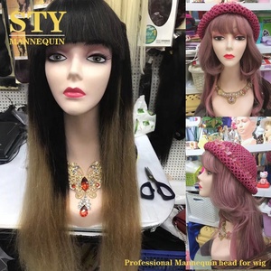 Ma-nơ-canh Đầu Màu Hồng Hiển Thị Ma-nơ-canh Đầu Tạo Nên Đôi Môi Đỏ Nữ Đầu Ma-nơ-canh Không Nên - Product Image 4