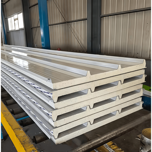 Panneaux sandwich en acier isolés EPS à <span class=keywords><strong>prix</strong></span> d'usine pour toitures et murs – Nouveau meilleur matériau <span class=keywords><strong>de</strong></span> construction – Panneau mural sandwich - Product Image 1