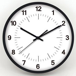 Simple Style <b>Plastic</b> Quartz Wall Clock Round with Custom logo Easy to Read for Living Room Office School Home Decoration - Product Image 4