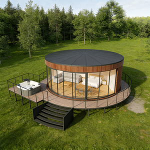 <span class=keywords><strong>Apartamento</strong></span> Modular Prefabricado Impermeable <span class=keywords><strong>con</strong></span> Muebles, Diseño de <span class=keywords><strong>Piscina</strong></span> de Vidrio, Estilo Moderno de Lujo, Estructura de Acero Ligero para Uso Hotelero - Product Image 1