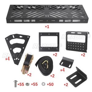 Porte-bagages pour pneu de secours de voiture, universel pour tous les véhicules tout-terrain Wrangler TJ JK JL RV SUV, kit carrosserie, accessoires auto - Product Image 6