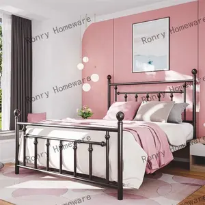Simple hot sale metal bed frame for hotel student dormitory bed adult Home apartment can be disassembled bed frame