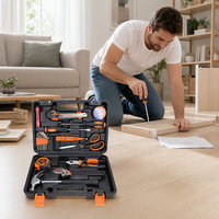 LEIGHLY – Kit d'outils à main professionnels en plastique, 20 pièces, garantie 3 ans, OEM, pour l'entretien domestique, étui portable, pinces, bricolage