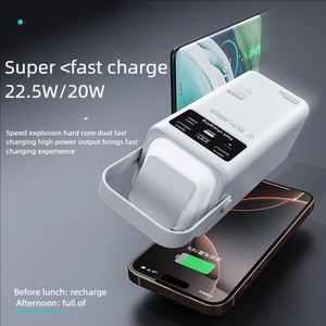 Banco de Energía Portátil de Carga Rápida Tipo-C Pd22.5W de 50000 mAh de Alta Capacidad con 4 Cables y Luz LED Potente para Exteriores - Product Image 3