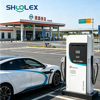 Stasiun Pengisian Daya Cepat DC EV SHUOLEX 60KW-240KW Dual Gun 200-1000V IP55 Tahan Air Pengisi Daya Cepat EV Komersial