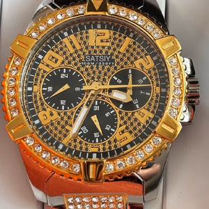 Montre sport business pour homme SATSIY GW0351G1, vente chaude 2025, affichage à aiguilles, acier inoxydable, chronographe à quartz, 100 m - Product Image 2