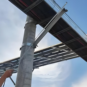 <span class=keywords><strong>Double</strong></span> pinces de fer <span class=keywords><strong>plat</strong></span> semi-circulaires pour l'énergie photovoltaïque Accessoires Systèmes d'énergie solaire en acier Carports <span class=keywords><strong>Toit</strong></span> en <span class=keywords><strong>aluminium</strong></span> - Product Image 2