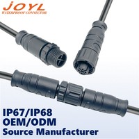 Câble Connecteur Étanche JOYL M10 250V 8A IP67/IP68 1-10 Broches pour Connexions Électriques d'Automobiles et de Navires