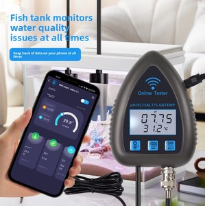 Détecteur de qualité de l'eau portable cinq-en-un avec connectivité Wi-Fi pour la mesure du pH, de l'EC, du S.G. et de la salinité - Product Image 5