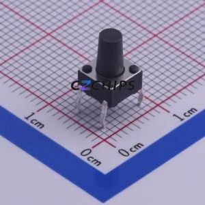 TS-1002-09026 Tactile Switch Through hole Component (THT)-4P,6x6mm Switch Single Pole Single Throw Round Button Through Hole 6mm - Product Image 1