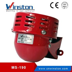 Sirène moteur miniature Winston MS-190 rouge AC220V 50/60Hz, cloche d'alarme métallique, certifiée CE, durable, garantie 1 an - Product Image 5