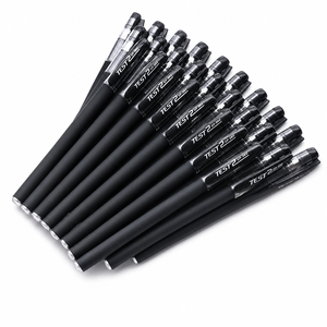 Stylo gel noir mat 0,5 mm, encre carbone, écriture fluide, stylo à bille, vente <span class=keywords><strong>en</strong></span> <span class=keywords><strong>gros</strong></span>, fournitures de <span class=keywords><strong>bureau</strong></span> et scolaires, <span class=keywords><strong>papeterie</strong></span> pour examens - Product Image 1