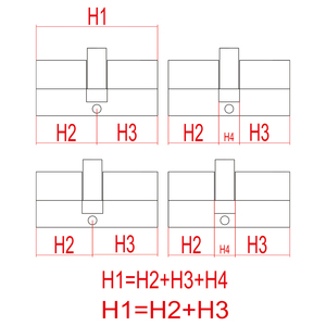 Cylindre de serrure de haute qualité en laiton et acier inoxydable, design élégant et tendance, <span class=keywords><strong>avec</strong></span> clé en fer et clés en laiton pour serrure - Product Image 6