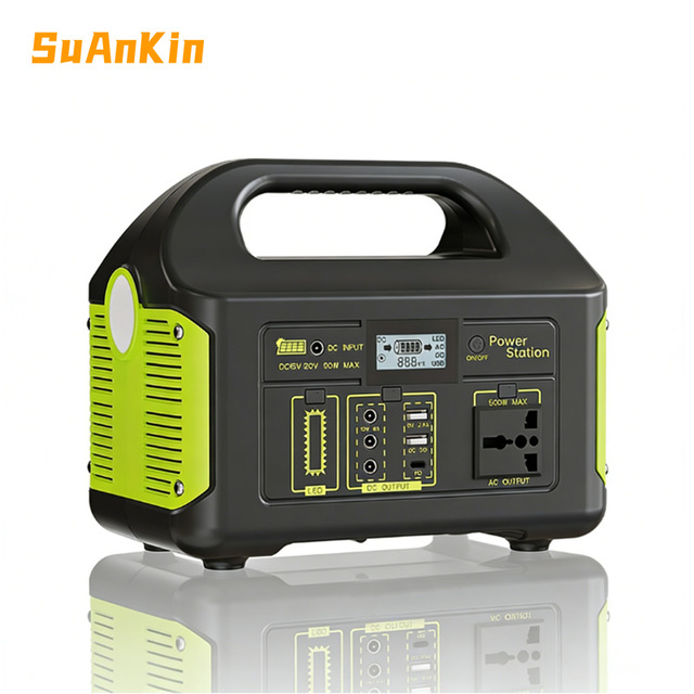 500W Portable Power Station LiFePO4 Battery Solar Generator for Home Backup Weather Emergencies Outdoor Recreation