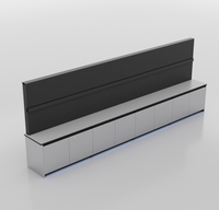 Console moderne Kesino |   Ensemble de meuble TV, armoire murale et table de contrôle |   Meubles de salle de contrôle modulaires personnalisés pour une efficacité accrue