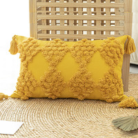 Innermor haute qualité luxe moderne coton macramé taie d'oreiller broderie personnalisée pour salon canapé coussin impression géométrique