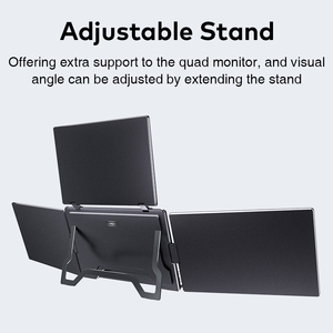 Factory Direct Portable Triple Display <b>Monitor</b> S888Pro 15.6 Inch for Programmers and Designers with IPS Panel High Clarity - Product Image 5