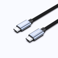 Câble de charge rapide USB Type-C 20W 2 mètres 3A en gros avec conception tressée, gaine TPE/PVC et blindage en feuille d'aluminium
