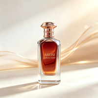 Flacon de parfum de luxe à sertir 50 ml, flacon de Cologne en verre plat rechargeable avec boîte et pompe pulvérisatrice à capuchon en zinc