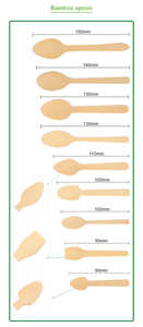 100% phân hủy sinh học dùng một lần 170 mét tre dĩa thìa thiết lập dao kéo - Product Image 4