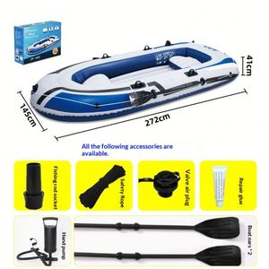 Kayak Inflable de PVC Ecológico para 2/3/4 Personas, Bote de Pesca y Rafting con Fondo Reforzado, Certificado GPSR, para Lagos y Ríos - Product Image 2