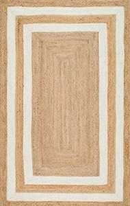 Vente en gros 100% naturel Jute tressé à la main tapis coureur rustique moderne Look abstrait motif personnalisable tapis disponibles - Product Image 3