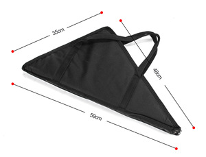 Ensemble de camping extérieur en fer, grill triangulaire, table de cuisson au feu, ensemble trois pièces avec rangement et drainage pour pique-nique en jardin - Product Image 5