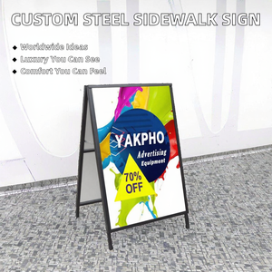 Letreros de Aluminio Personalizados al por Mayor, Letreros UV para <span class=keywords><strong>Pavimento</strong></span>, Paneles Publicitarios, Soportes para Pósteres, Letreros para Aceras de Supermercados - Product Image 2