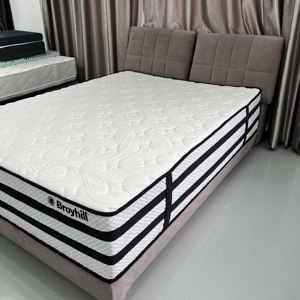 Hot sale dual-comfort gel and memory foam mattress organic fabric smart queen size luxury hotel mattress in a box