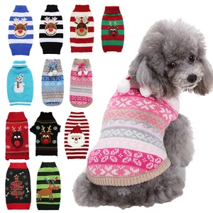 Vêtements personnalisés pour chiens col haut manteau pour animaux de compagnie sweat-shirt mignon vêtements chauds pour chiots couleur unie pull pour chiens de compagnie en gros