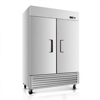 Réfrigérateur vertical commercial à 2 portes certifié NSF pour la conservation de la viande et des légumes dans les cuisines de restaurants