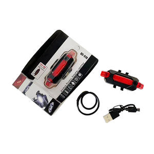 Luz trasera para bicicleta DC-918, LED, recargable por USB, 4 modos, resistente al agua, de plástico, para ciclismo nocturno, para bicicleta de montaña - Product Image 1
