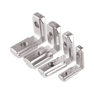 Connecteur d'angle Jinlu 3030 4040 pour profilés aluminium, connecteur en L à angle droit pour assemblage de cadres en aluminium - Product Image 1