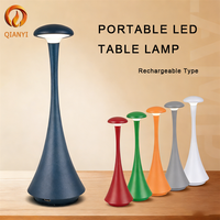 Lampe de table sans fil en aluminium, design nordique, interrupteur tactile, batterie rechargeable USB 1800mAh pour la maison, le bar, le café, l'hôtel