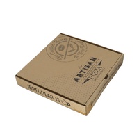 Boîte à pizza en papier kraft écologique de grande capacité de production, taille personnalisée, vente en gros, type E Flute