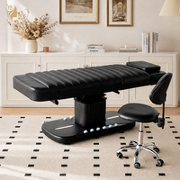 Lit de massage électrique moderne réglable en hauteur, lit de salon de beauté réglable en cuir PU durable, lits faciaux pour clinique esthétique et salon